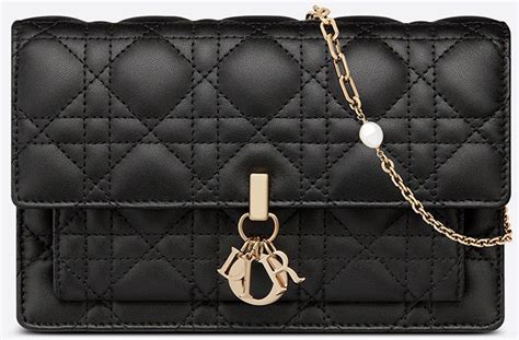 lady dior pouch chain|Lady Dior chain pouch review.